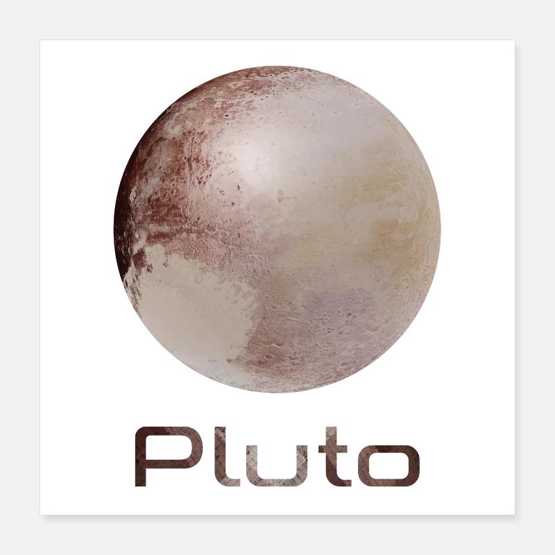 Pluto Poster 40x40 cm