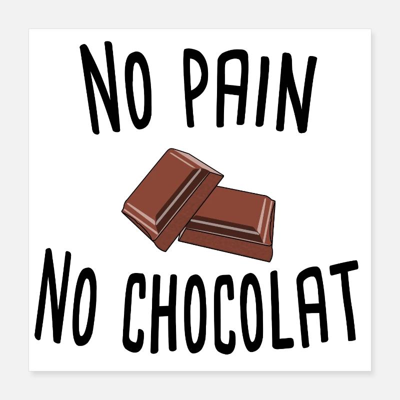 Minimalist chocolate squares Poster 16" x 16" (40x40 cm)