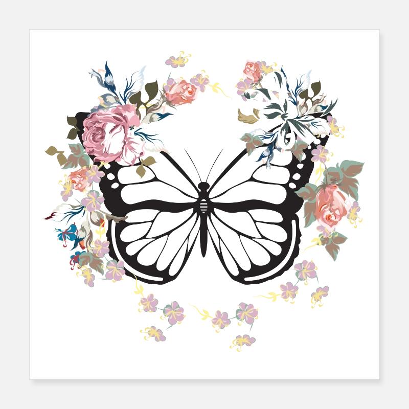 papillon Poster 40 x 40 cm
