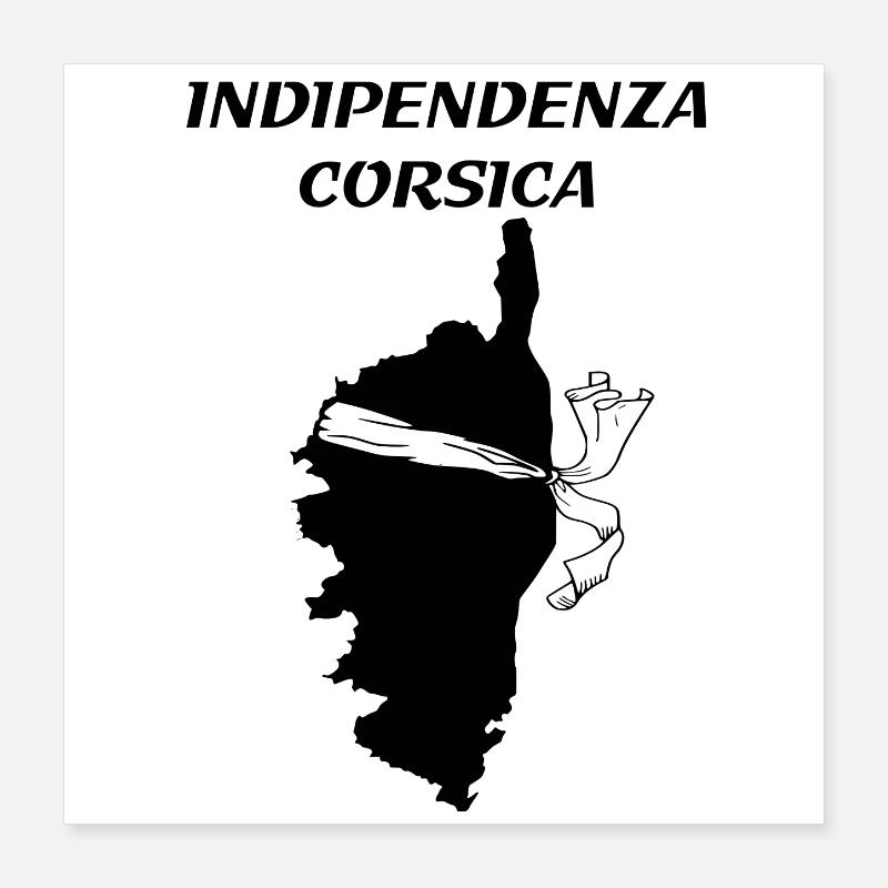 corse Poster 40 x 40 cm