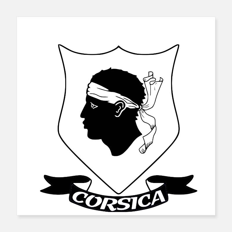 Corsican Poster 16" x 16" (40x40 cm)