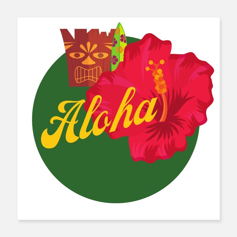 Aloha Poster 40x40 cm