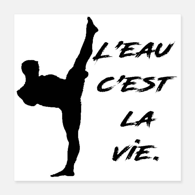 JCVD Poster 40 x 40 cm
