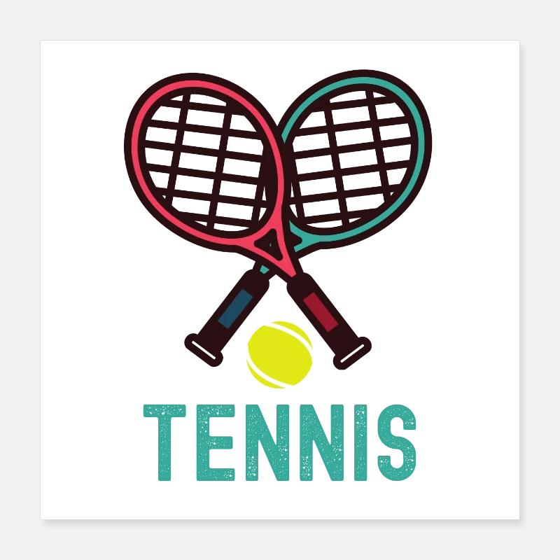 Tennis Poster 40 x 40 cm
