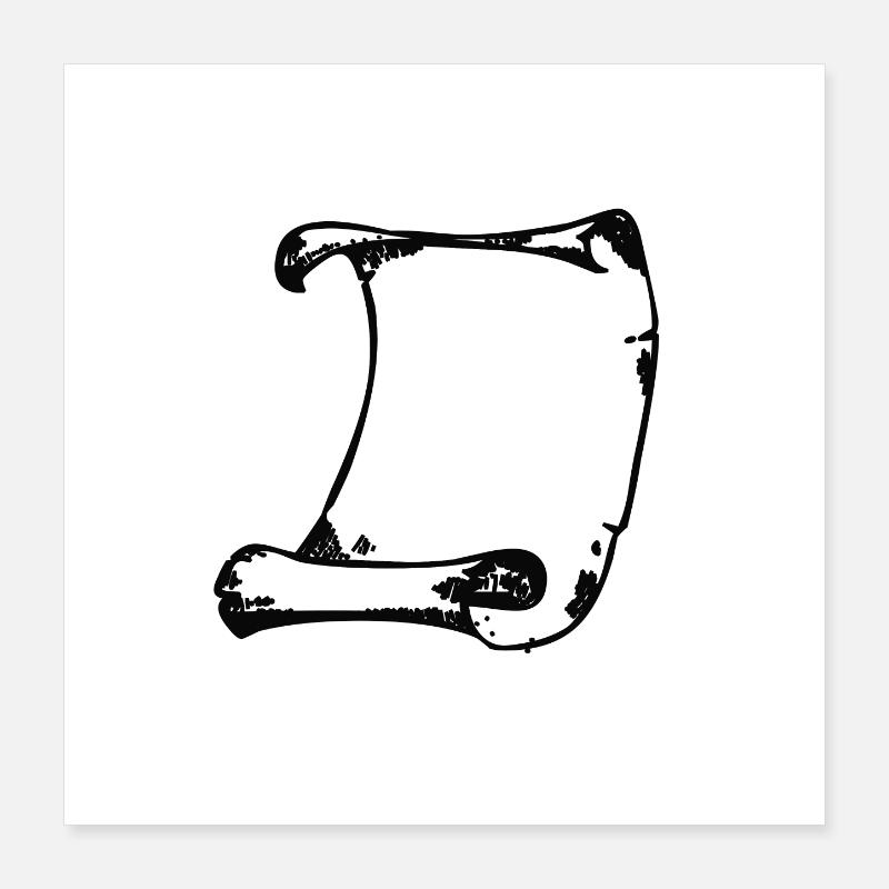 Black brush frame Poster 16" x 16" (40x40 cm)