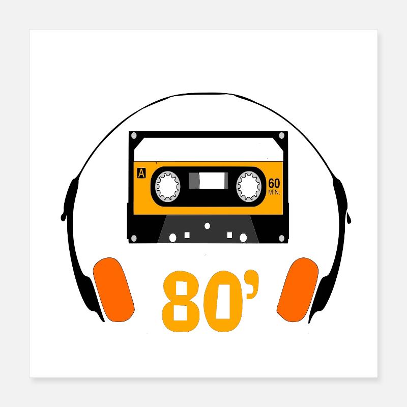 80's Poster 16" x 16" (40x40 cm)