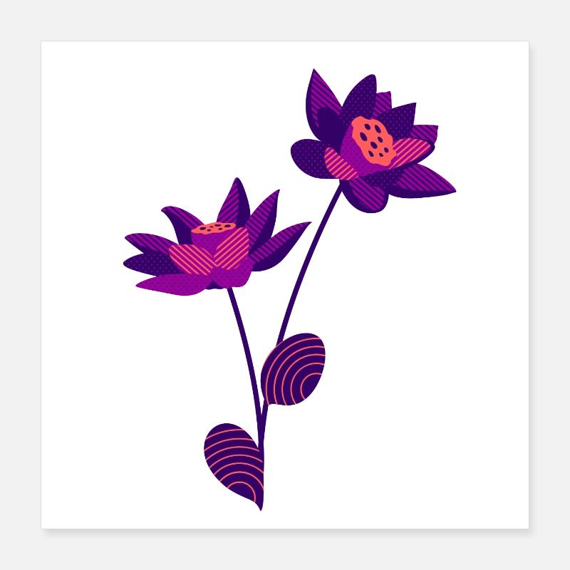 Blume Poster 40x40 cm
