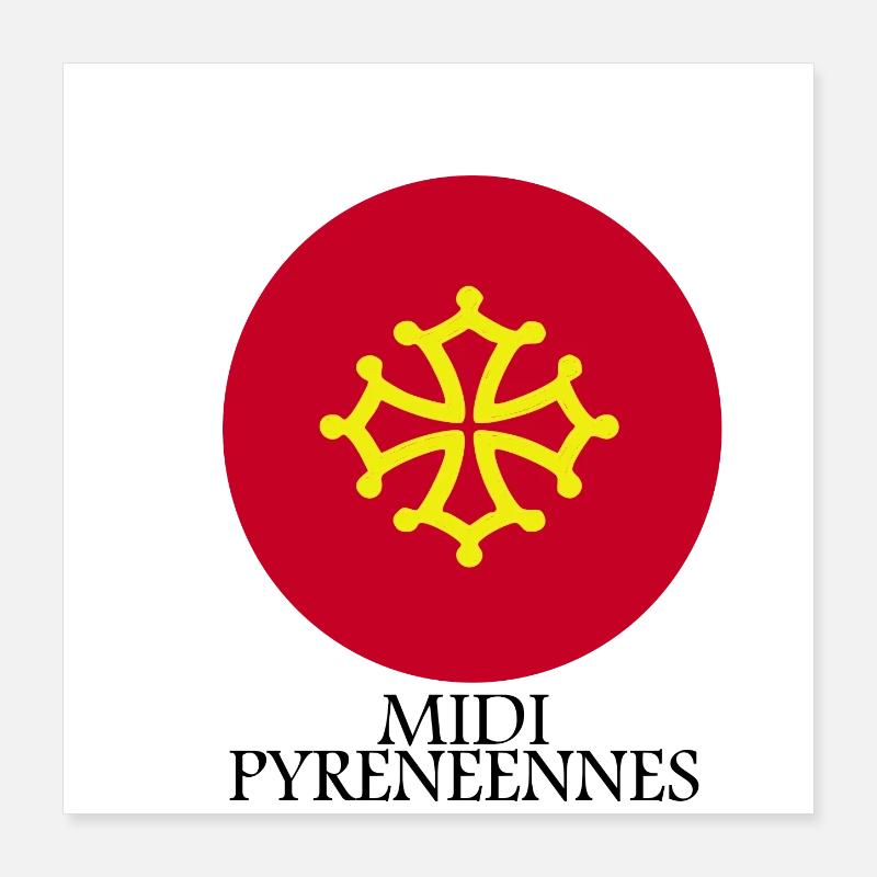 midi-pyrénéennes Poster 40 x 40 cm