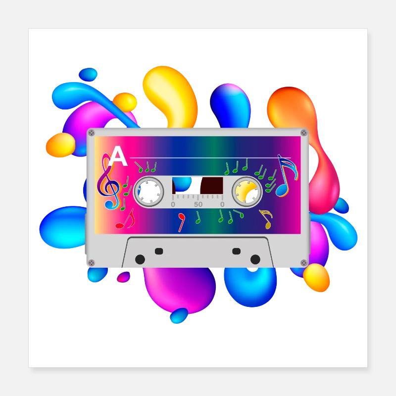 Kassette Poster 40x40 cm
