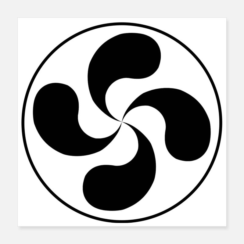 Lauburu Poster 40 x 40 cm