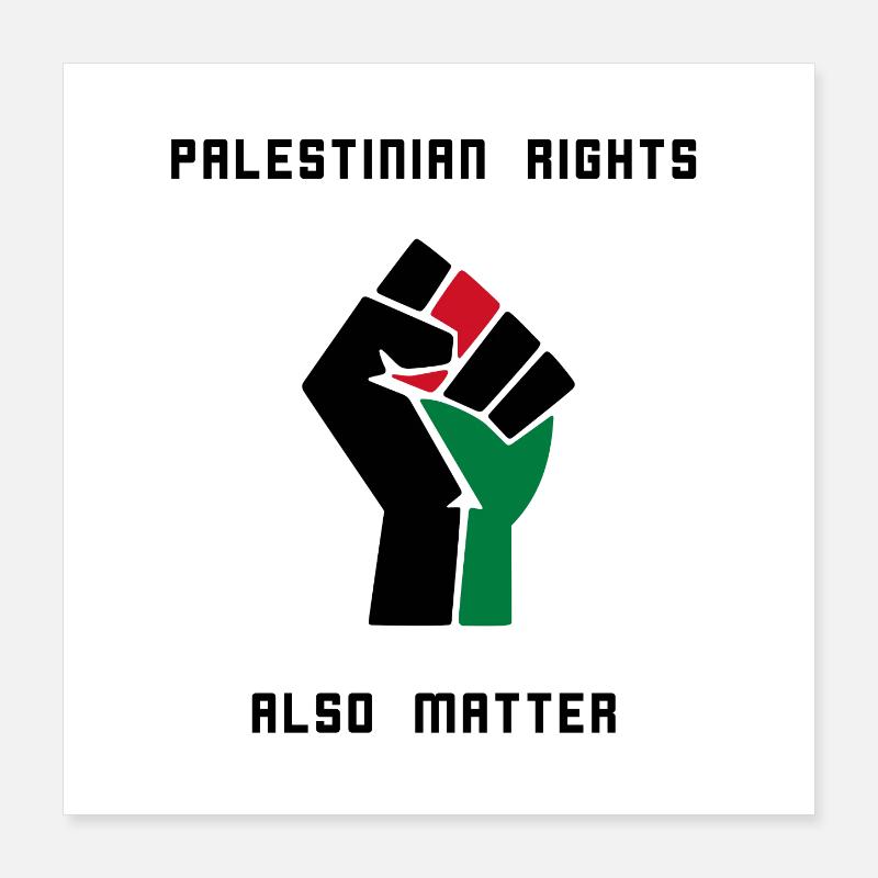 Palestinian Rights so Matter Poster 16" x 16" (40x40 cm)
