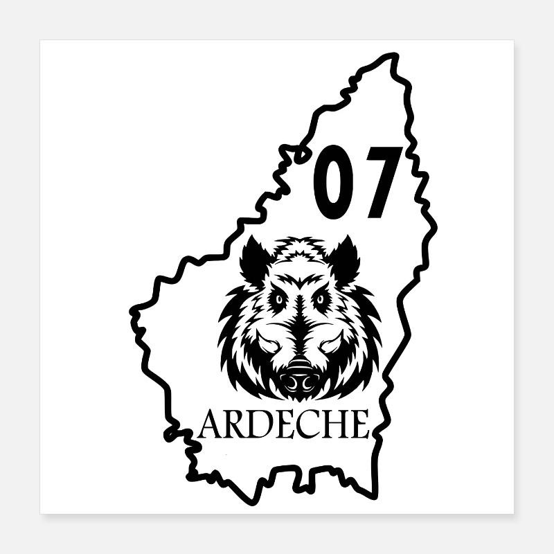 Ardèche Poster 40 x 40 cm