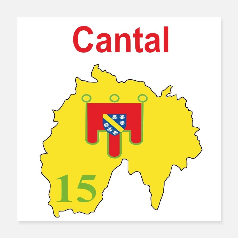 Cantal Poster 40 x 40 cm