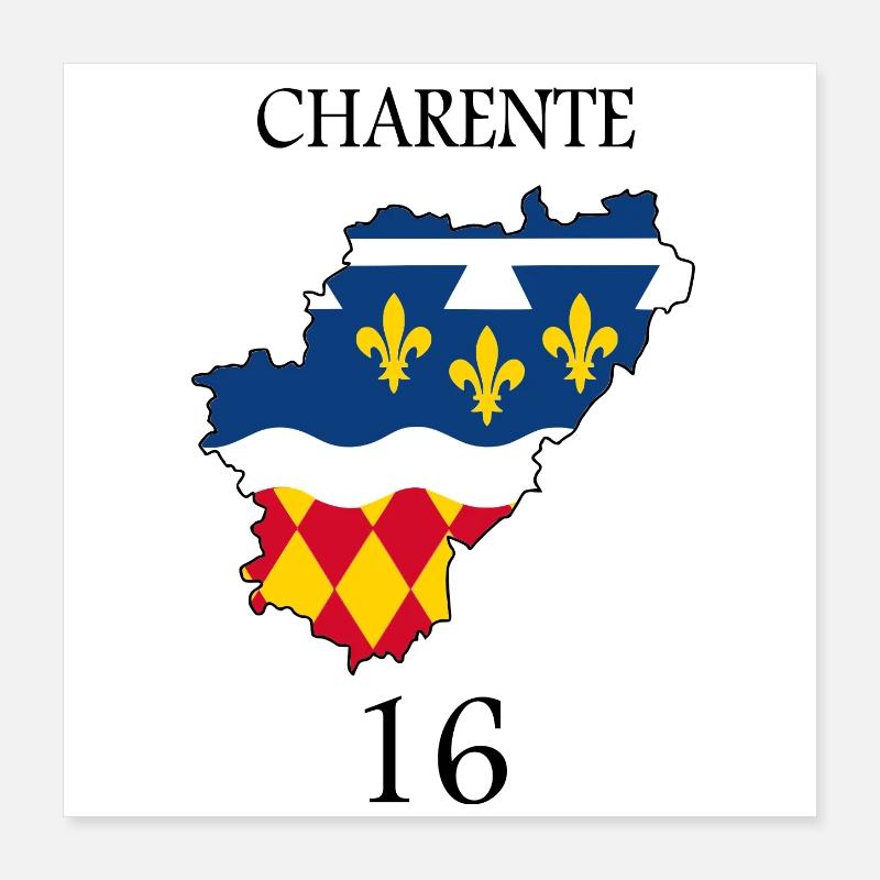 Charente Poster 40 x 40 cm