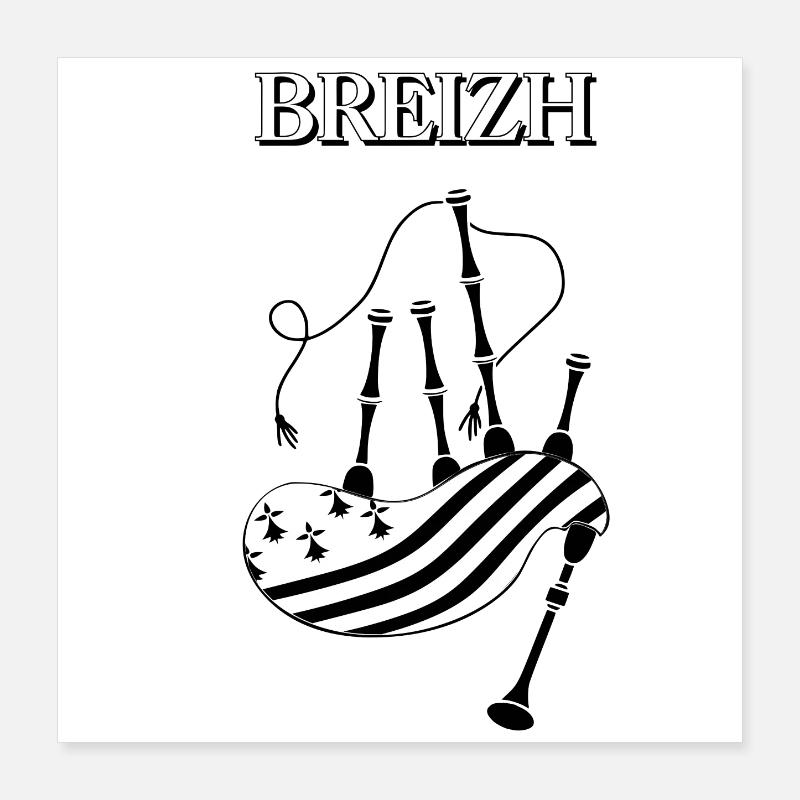BREIZH Poster 40 x 40 cm