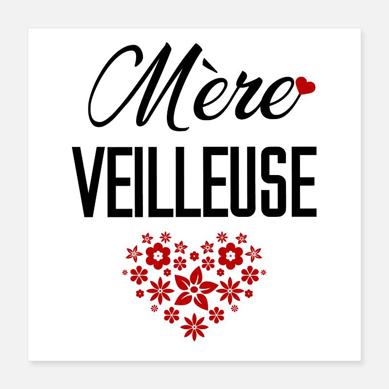 Mère Veilleuse Poster 40 x 40 cm