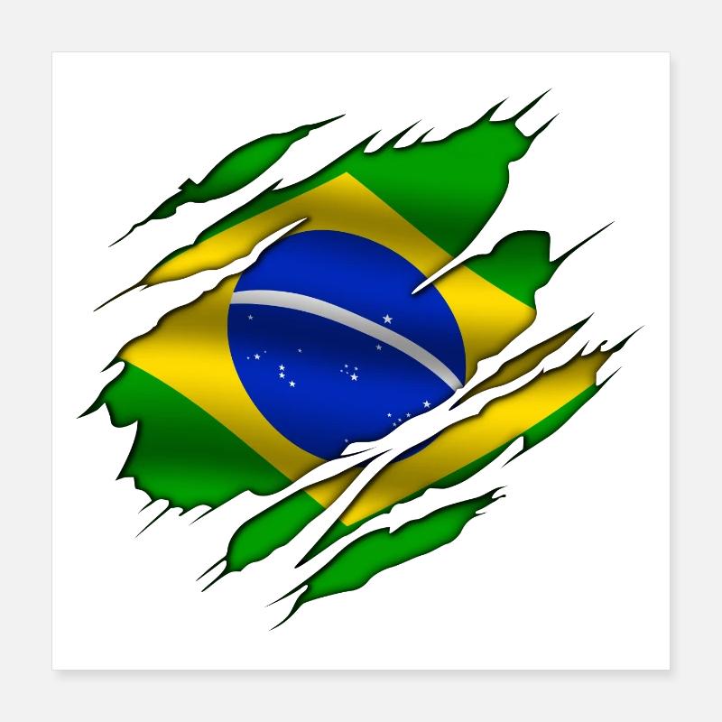 Brésil - Brésil Poster 40 x 40 cm