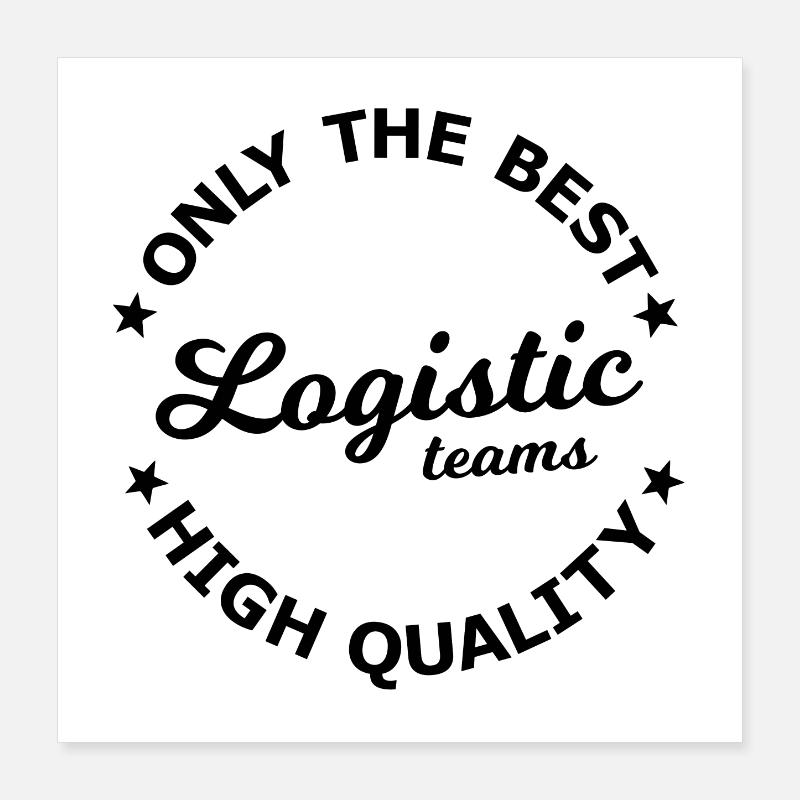 Logistik Team Poster 40x40 cm