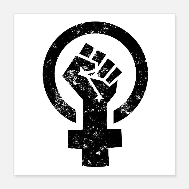 Frauen Power Venus Symbol Poster 40x40 cm