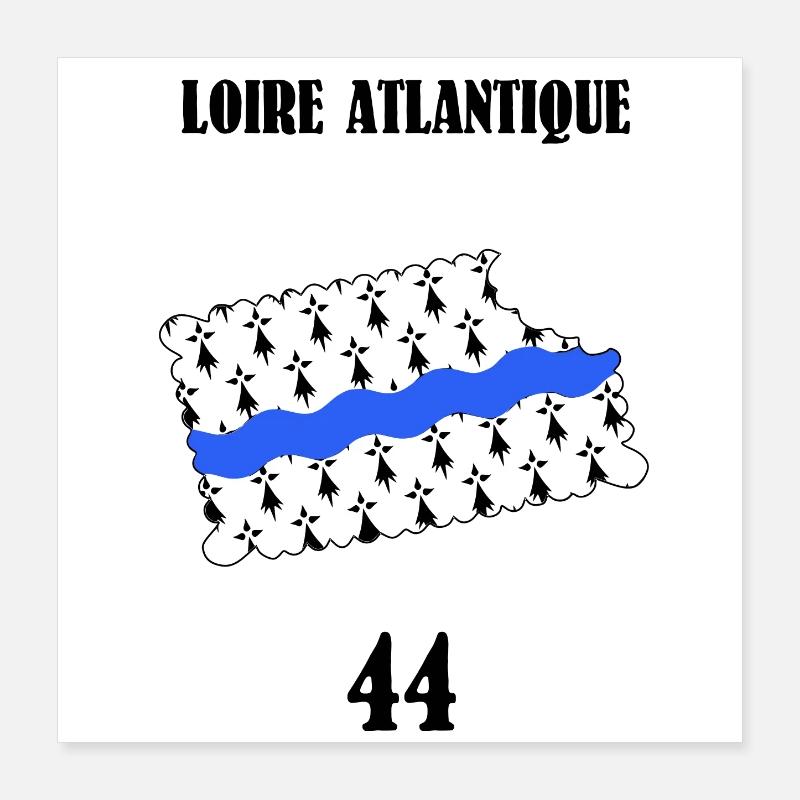 Atlantic Loire Poster 16" x 16" (40x40 cm)