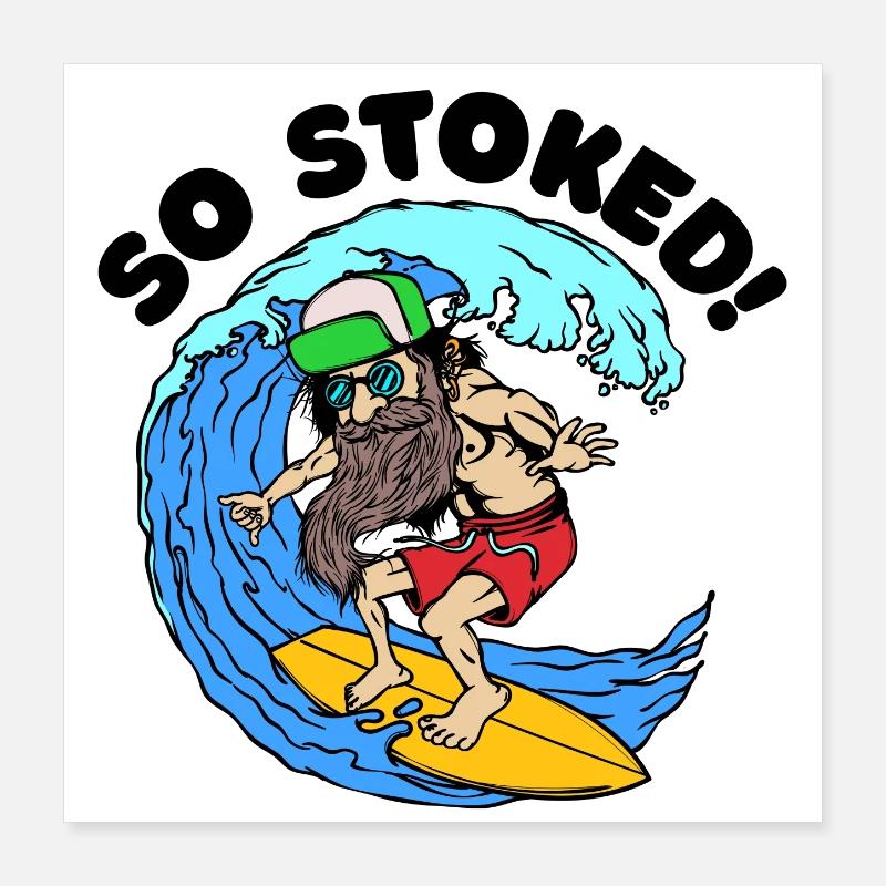 Bart Bartträger Bartfrisur Statement Barthaare Poster 40x40 cm