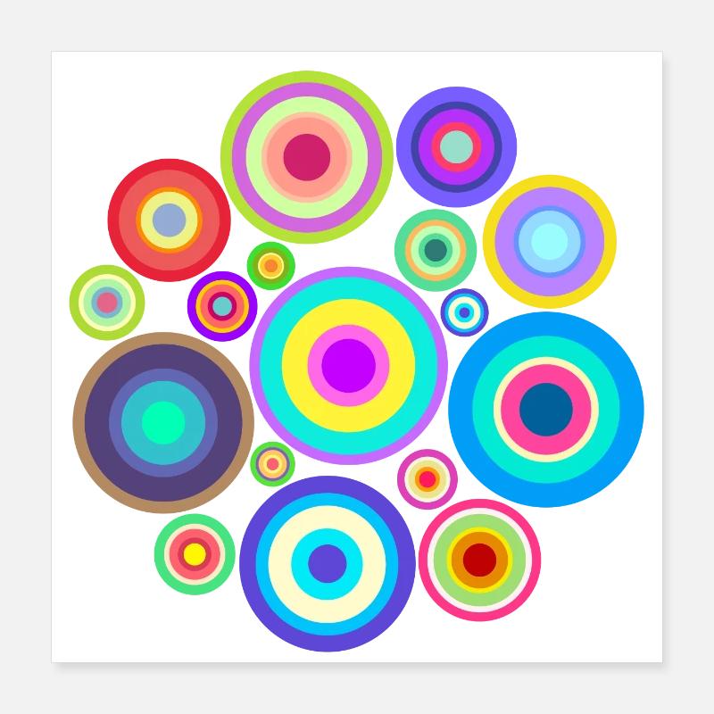 Peinture Dessin Creative Abstract Art Patterns Poster 40 x 40 cm