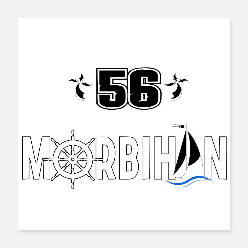 Morbihan Poster 40 x 40 cm