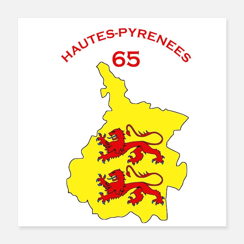 Hautes-pyrénées Poster 40 x 40 cm