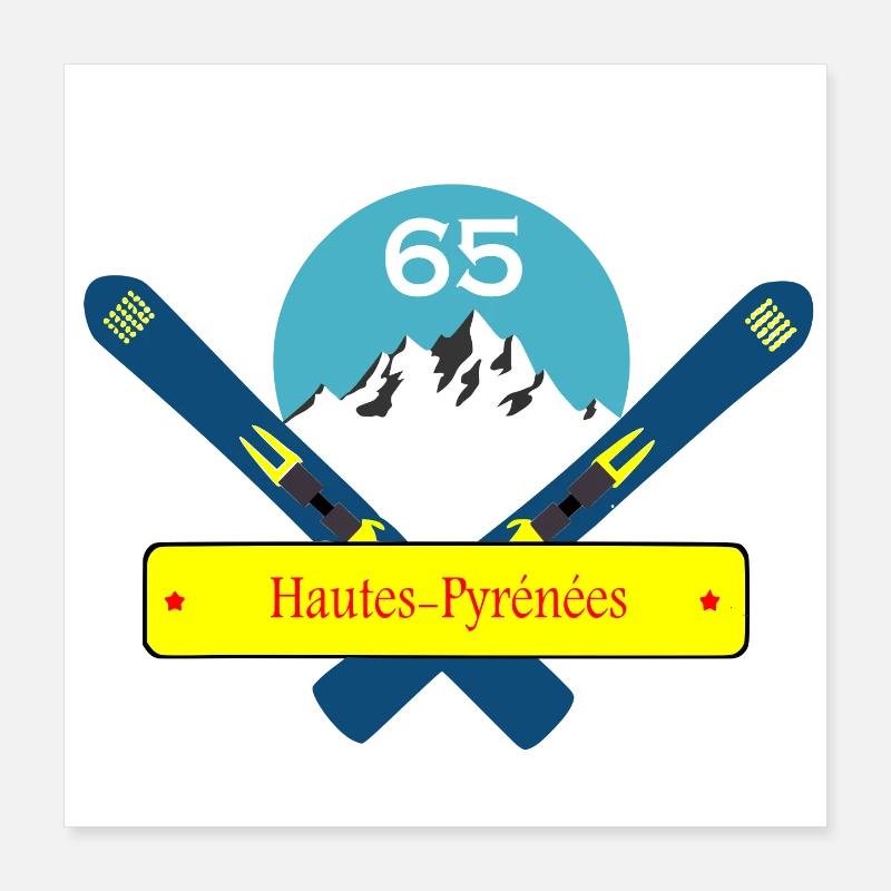 Hautes-pyrénées Poster 40 x 40 cm