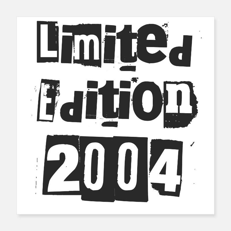 Edition limitée 2004 Poster 40 x 40 cm