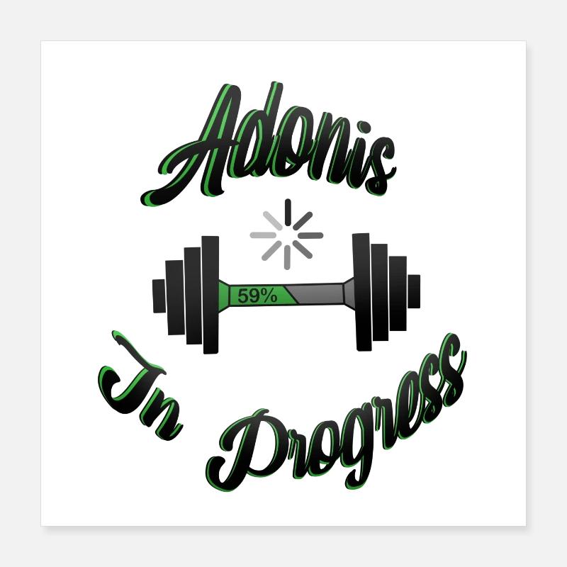 Adonis en cours 2 Poster 40 x 40 cm