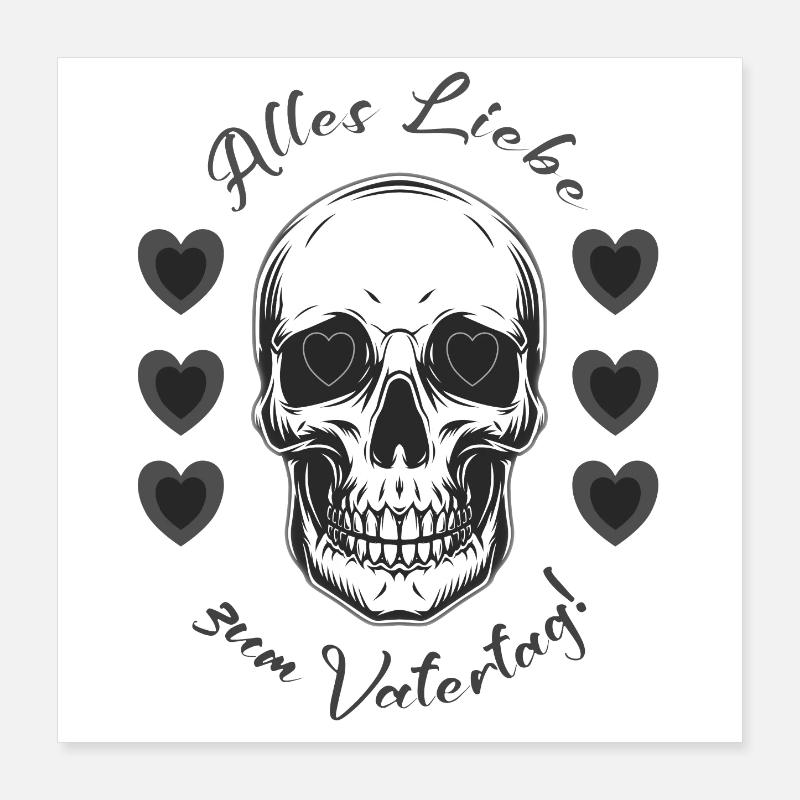 Vatertag Poster 40x40 cm
