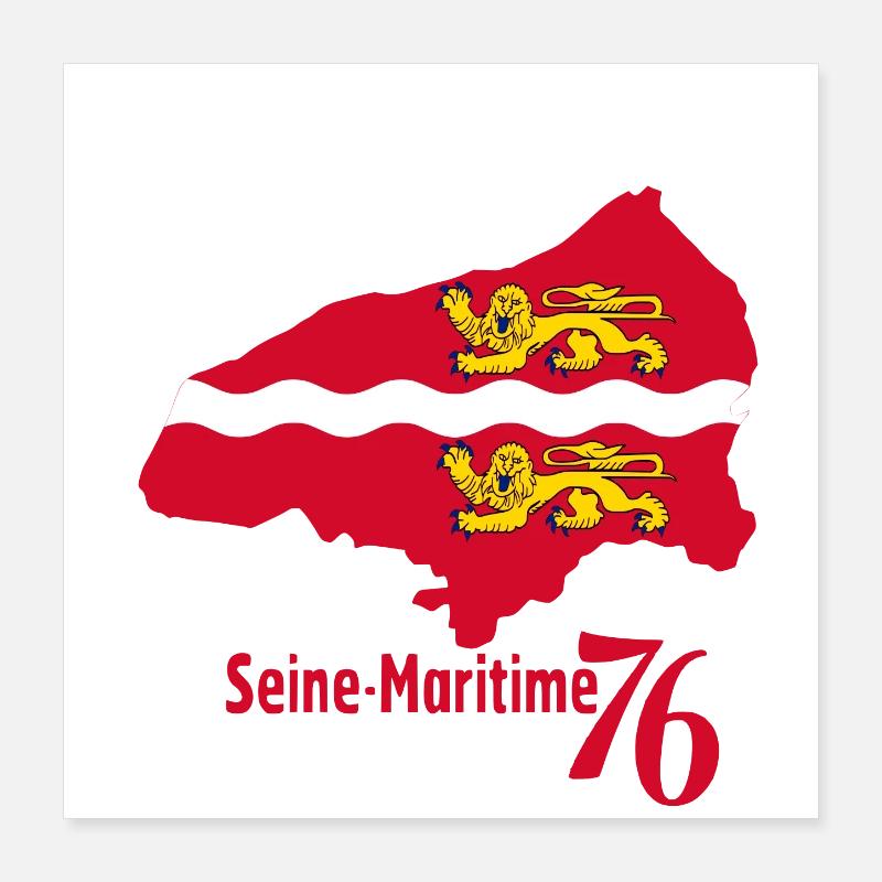 Seine maritime Poster 40 x 40 cm