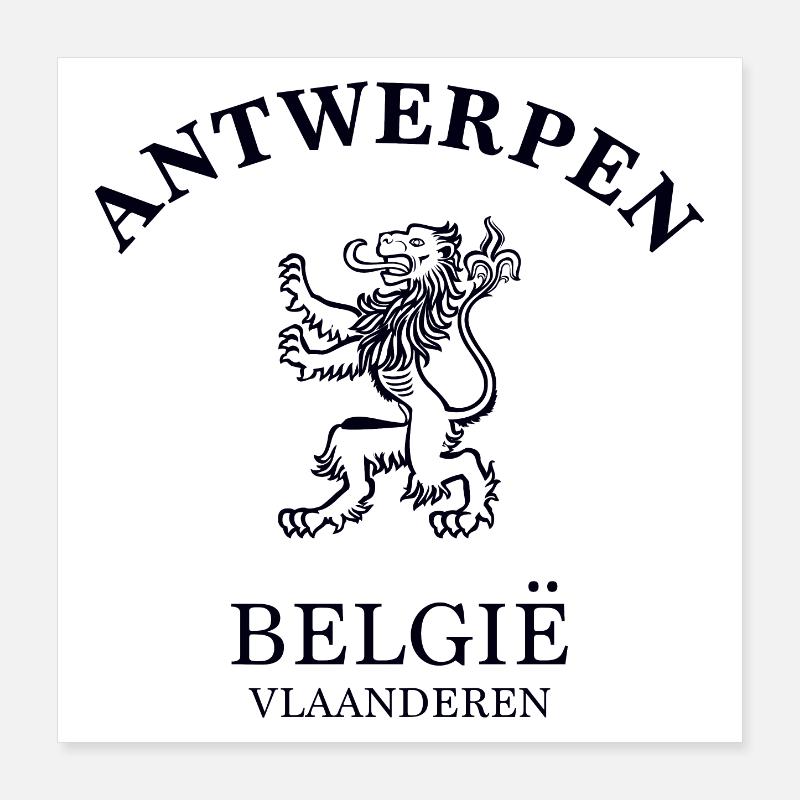 ANTWERP Belgium Belgium Poster 16" x 16" (40x40 cm)