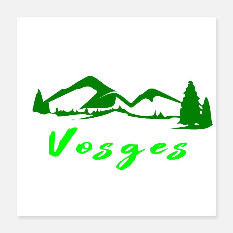 Vosges Poster 40 x 40 cm