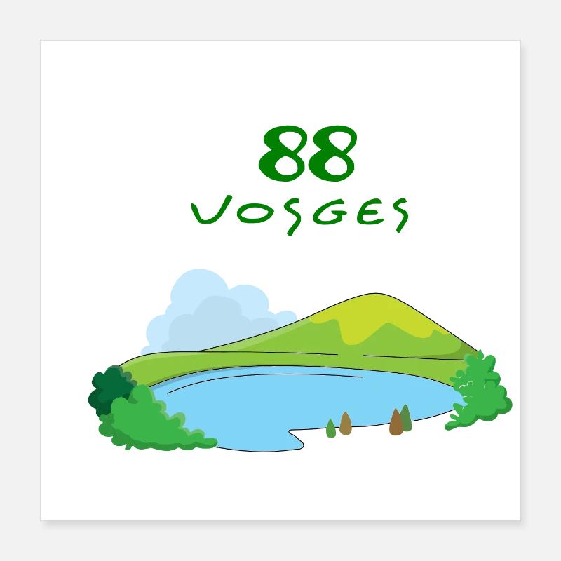 Vosges Poster 40 x 40 cm