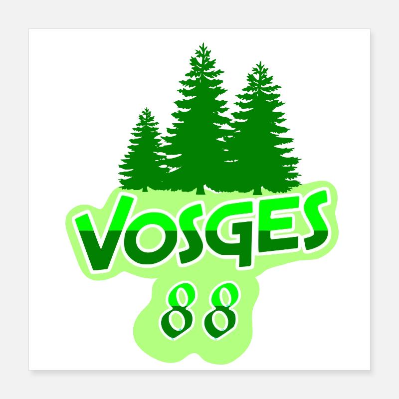 Vosges Poster 40 x 40 cm