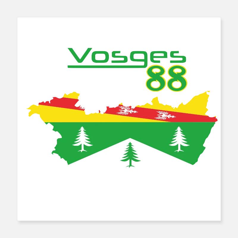 Vosges Poster 40 x 40 cm