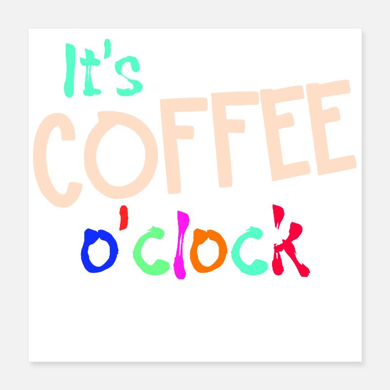 Get cheerful Coffee Statement Coffee Lovers Poster 16" x 16" (40x40 cm)