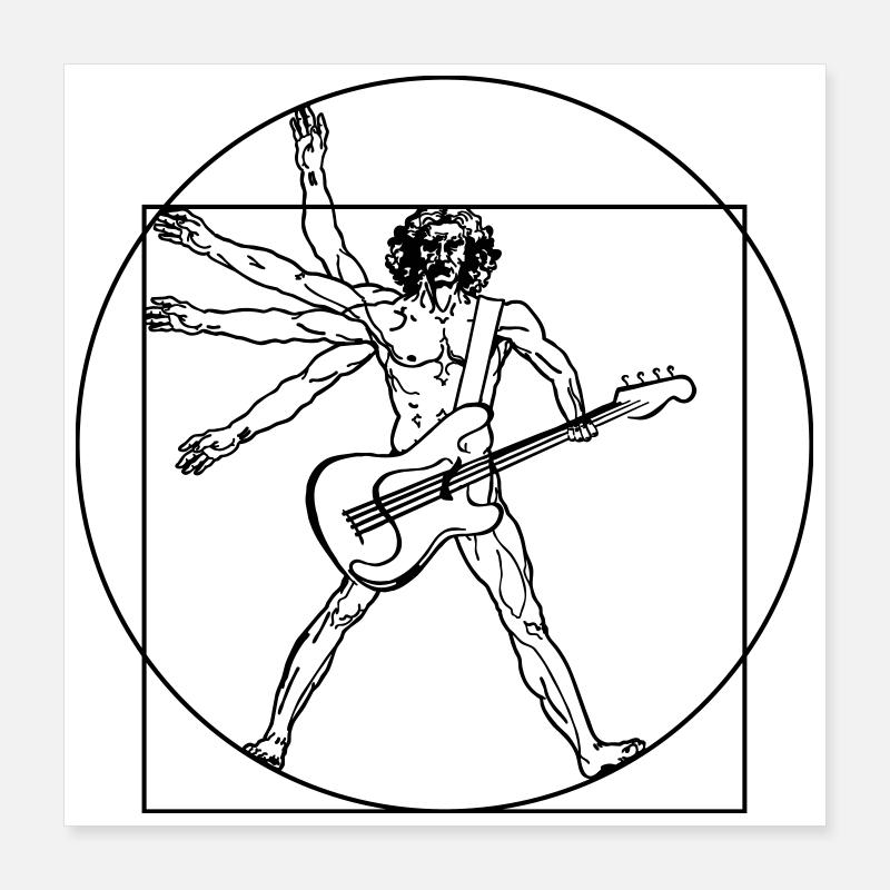 Sparvinci rock Poster 40 x 40 cm