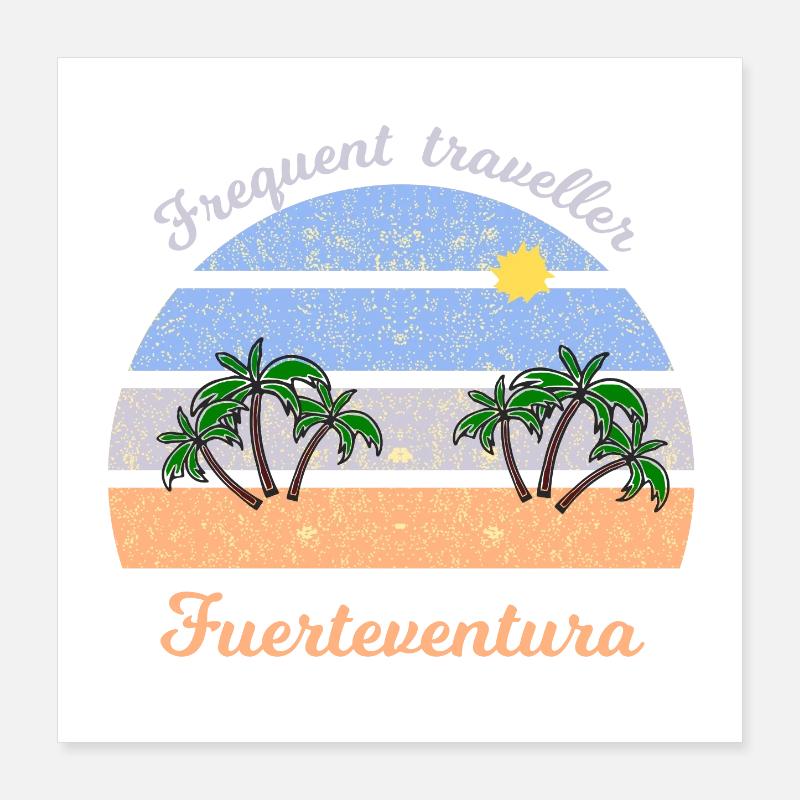 Fuerteventura Vacances Poster 40 x 40 cm