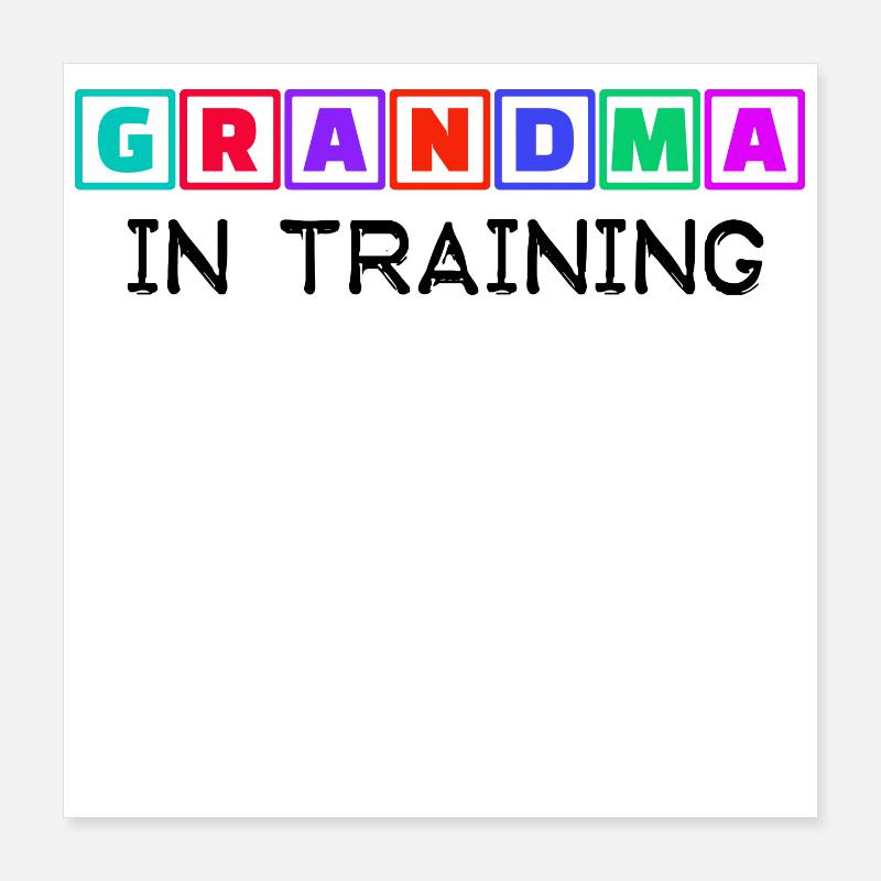 Humorvoll Statement Großmutter Oma Alte Frau Poster 40x40 cm