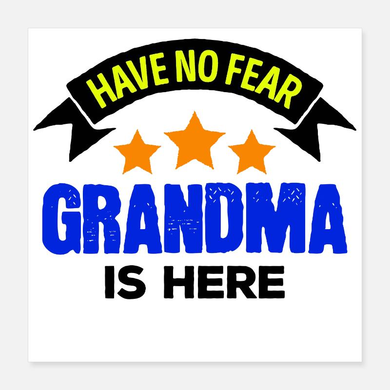 Großmutter Oma Cool Statement Lieblingsomi Omi Poster 40x40 cm