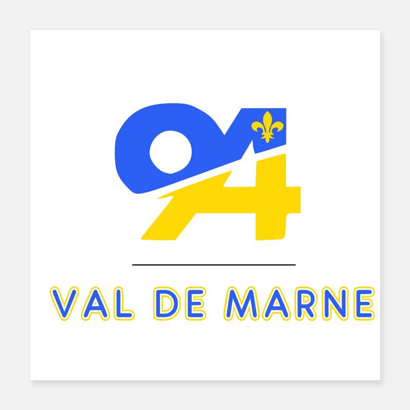 Val de marne Poster 40 x 40 cm
