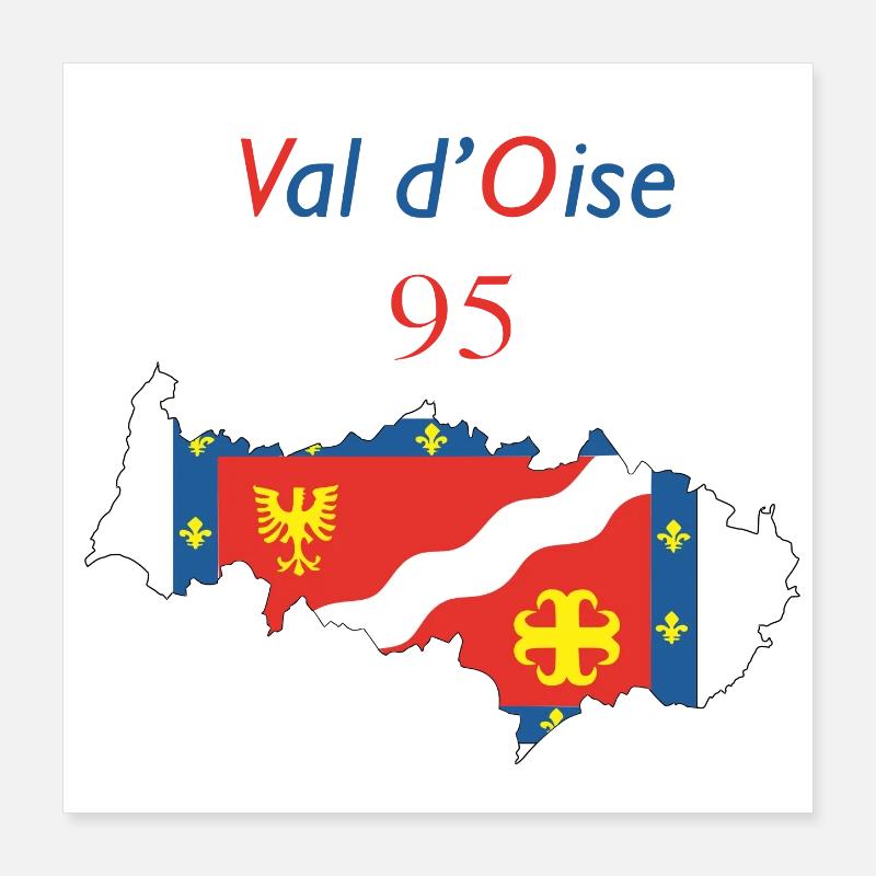 Val d'oise Poster 40 x 40 cm