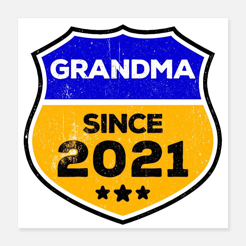 Seniorin Großmutter Rentnerin Oma Statement Poster 40x40 cm