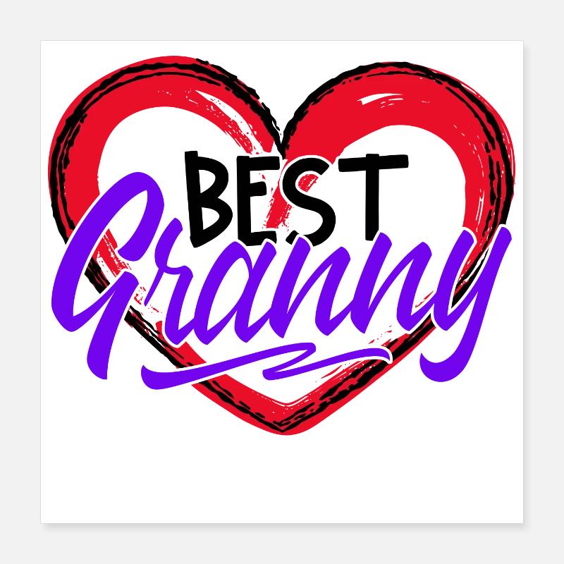 Großmutter Statement Oma Beste Omi Lieblingsoma Poster 40x40 cm