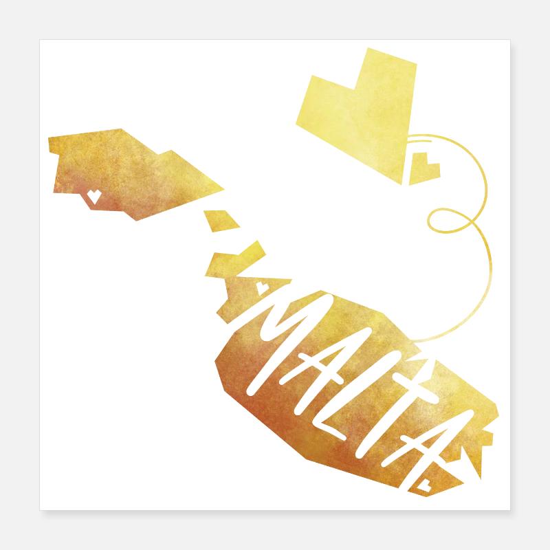 Malta Poster 16" x 16" (40x40 cm)