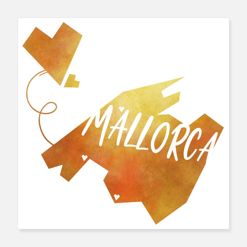 Majorca Poster 16" x 16" (40x40 cm)