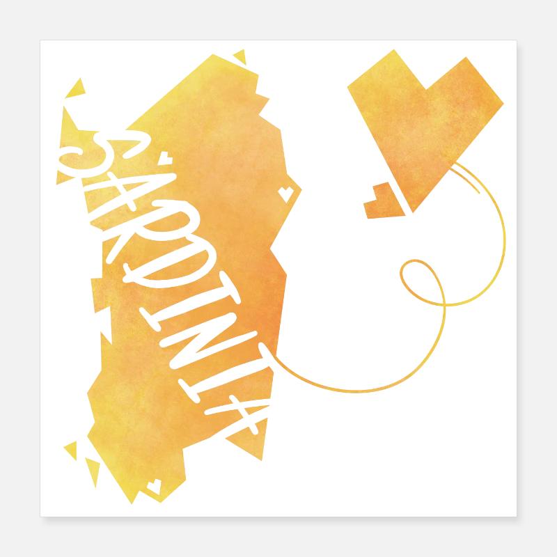 Sardinia Poster 16" x 16" (40x40 cm)